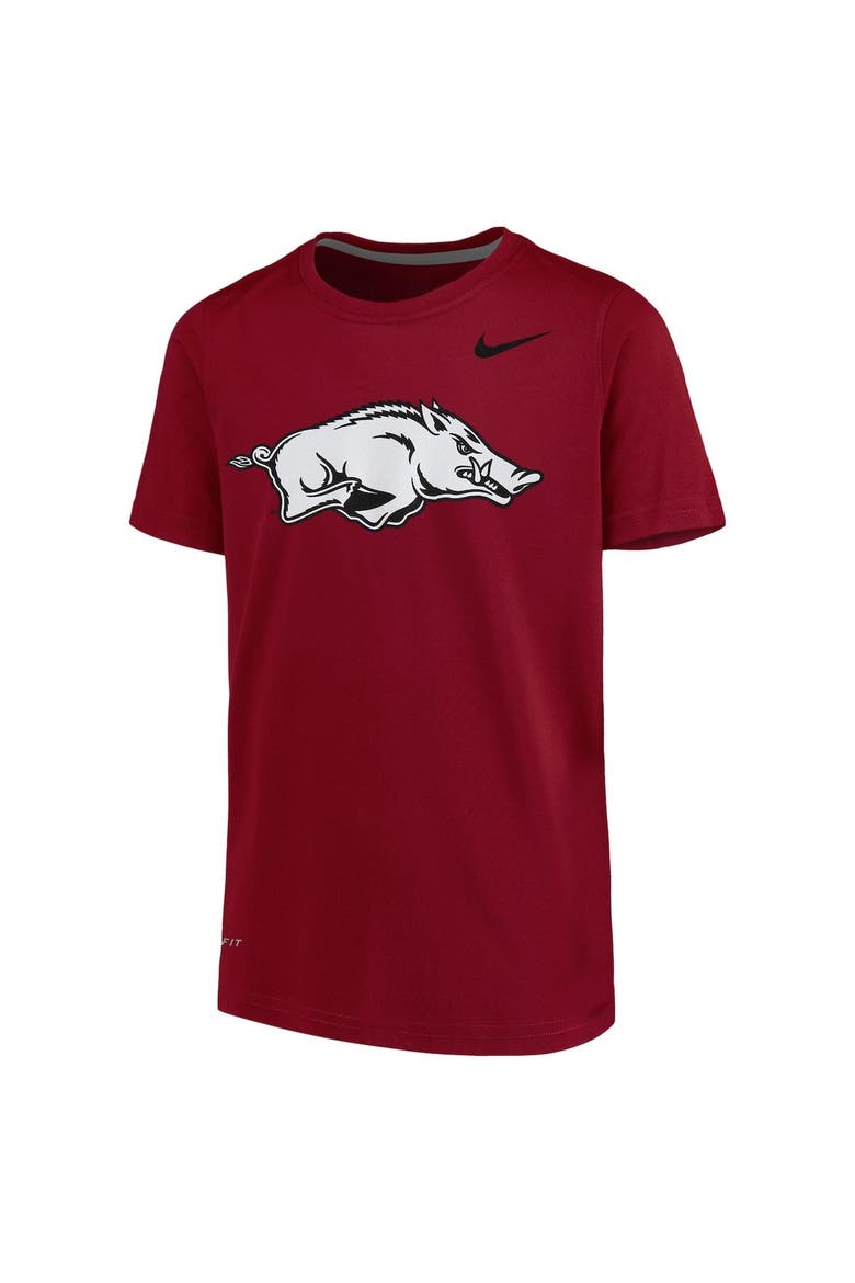 Youth Nike Cardinal Arkansas Razorbacks Logo Legend Dri-FIT T-Shirt, Alternate, color, Cardinal