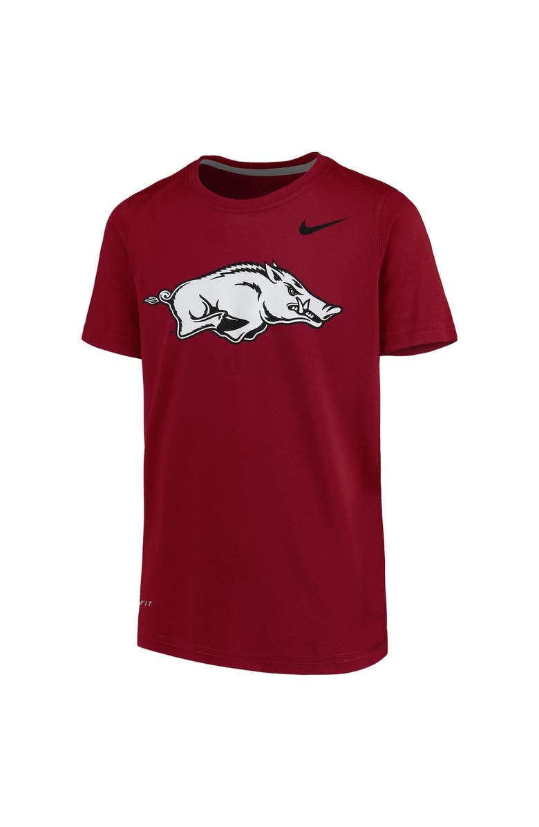 Nike Youth Nike Cardinal Arkansas Razorbacks Logo Legend Dri-FIT T-Shirt, Alternate, color, 