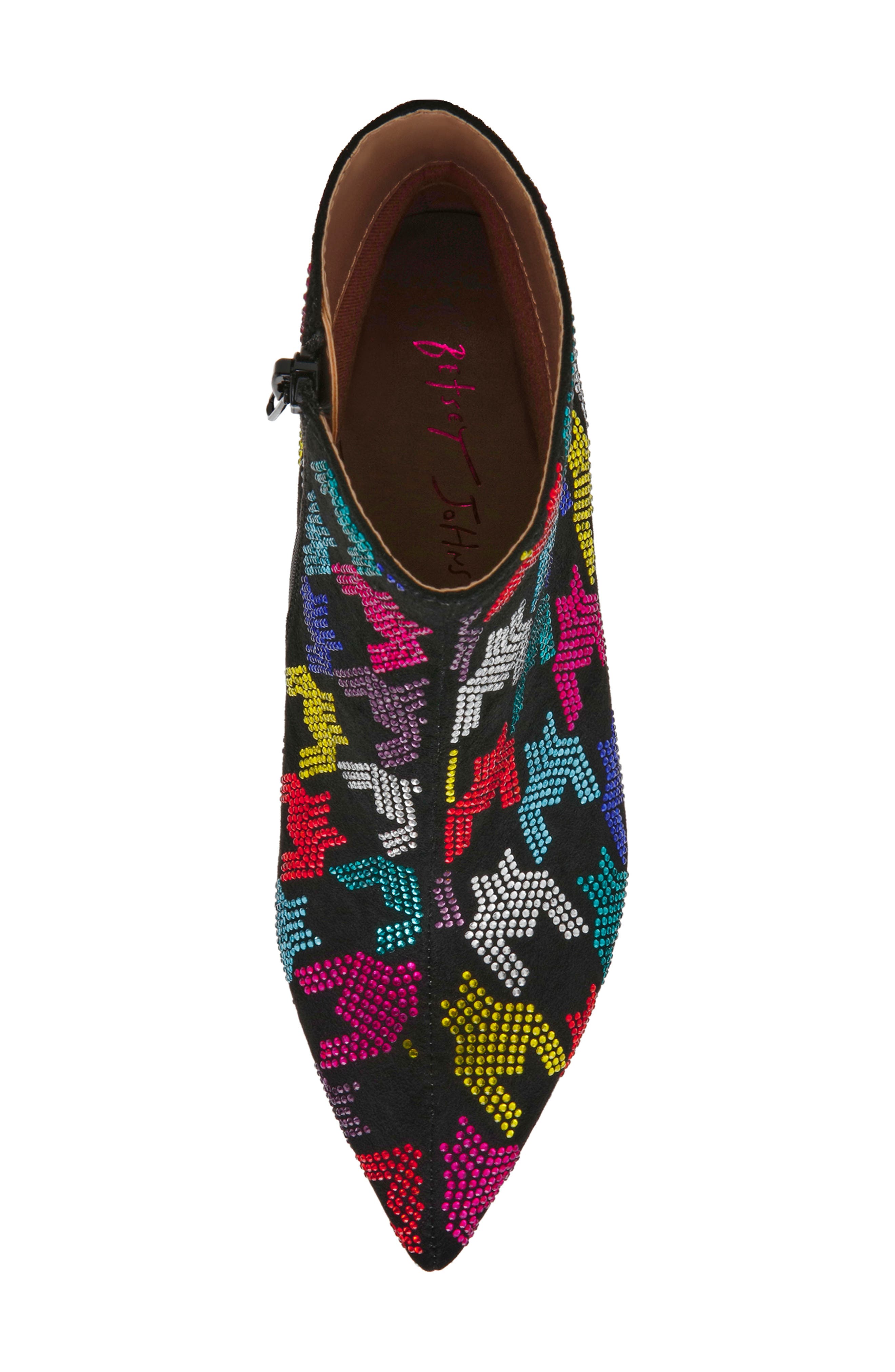 Betsey Johnson Marrina Pointed Toe Bootie, Alternate, color, 