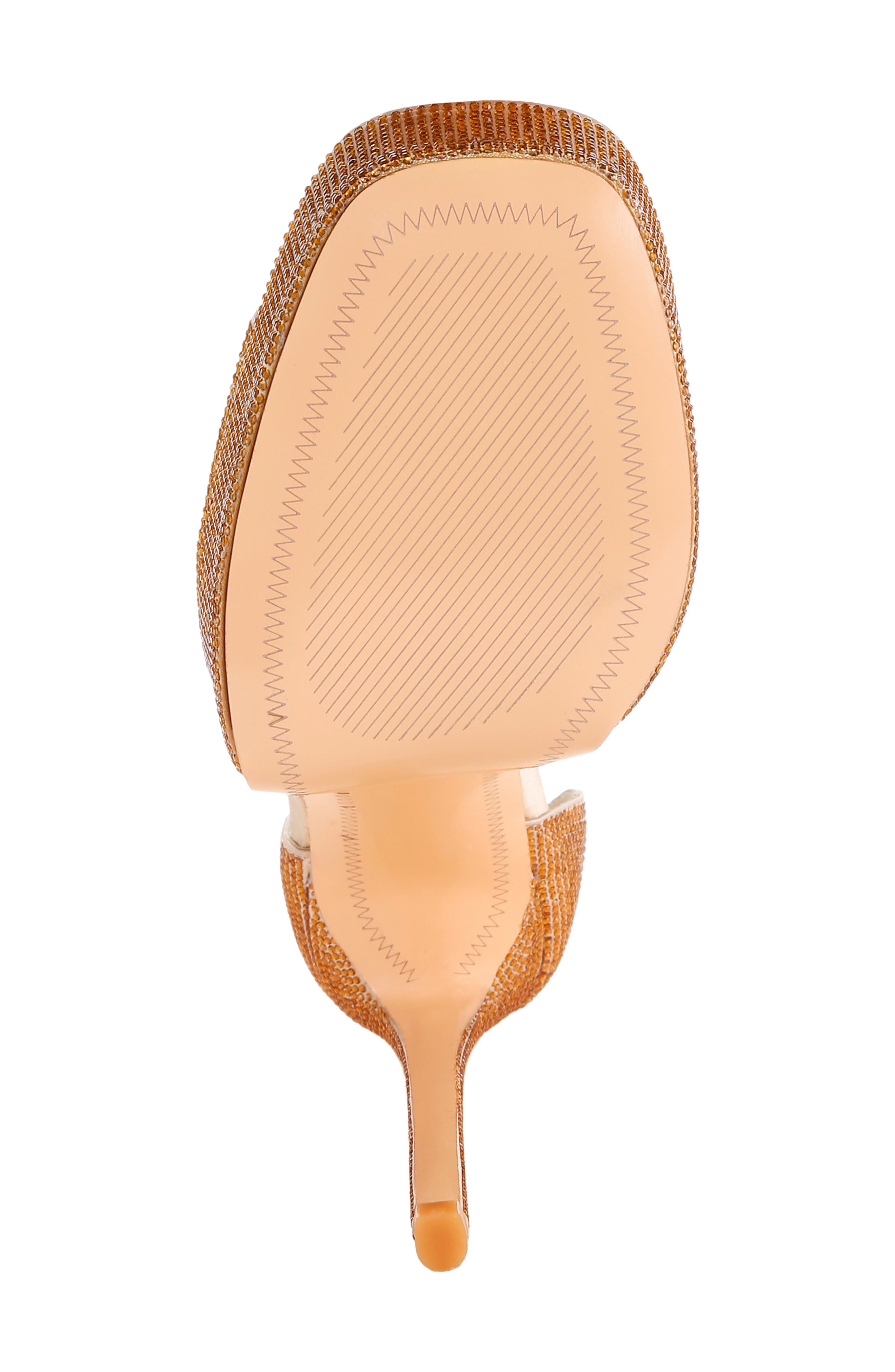 Alaya Platform Sandal, Alternate, color, GOLD SATIN