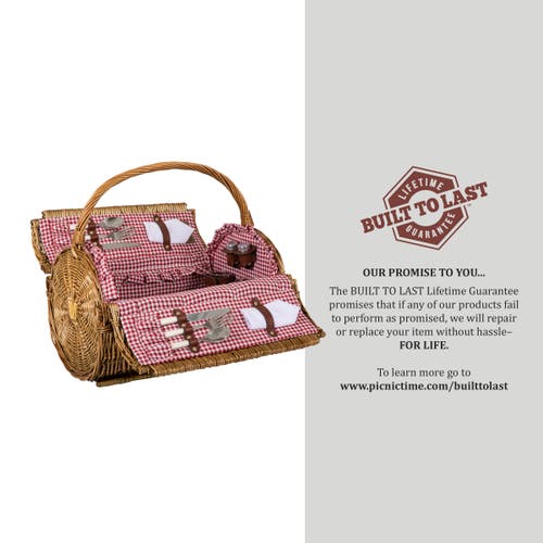 Picnic Time Barrel Picnic Basket In Multi