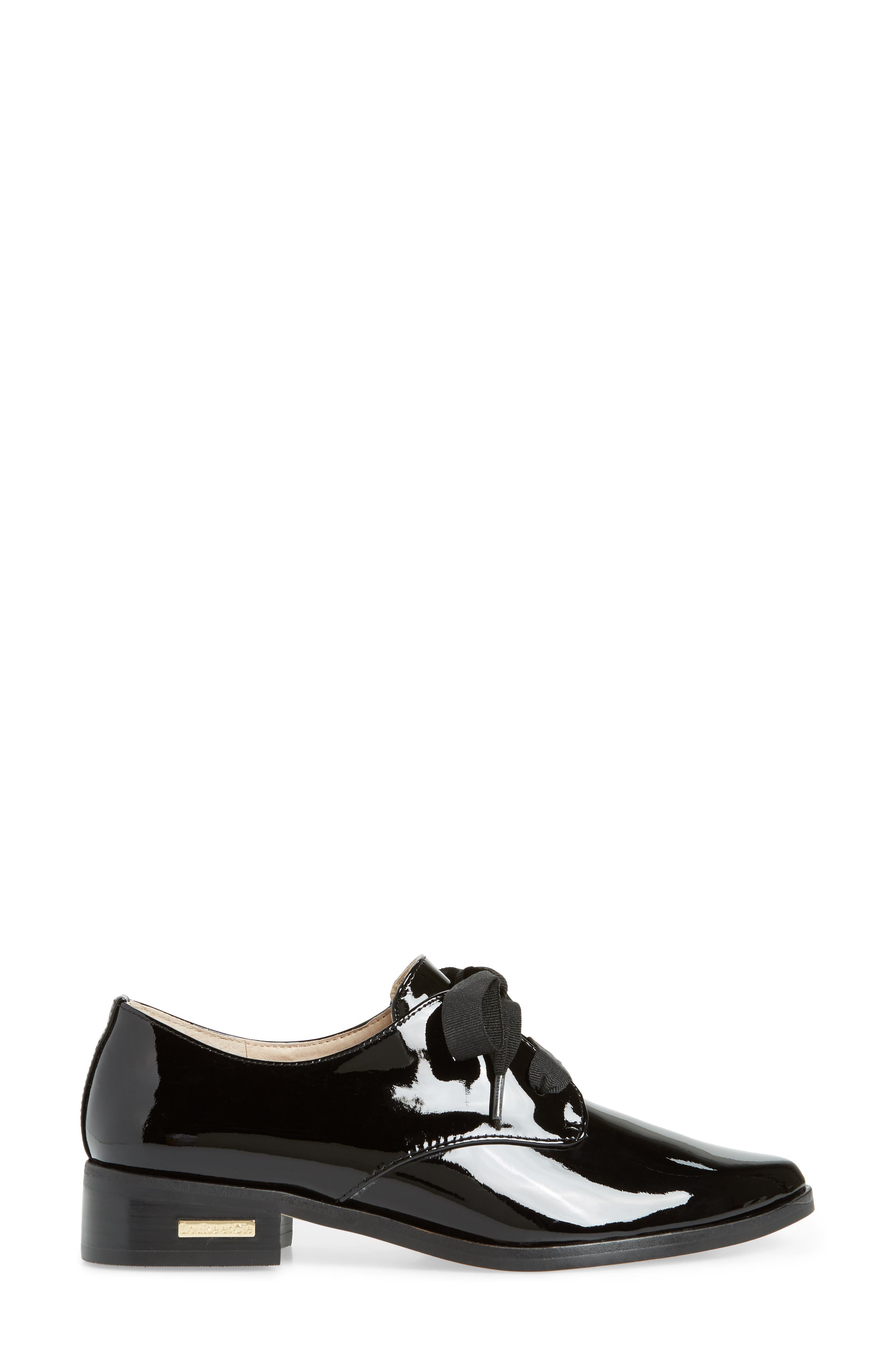 Adwin Almond Toe Oxford (Nordstrom Exclusive), Alternate, color, BLACK