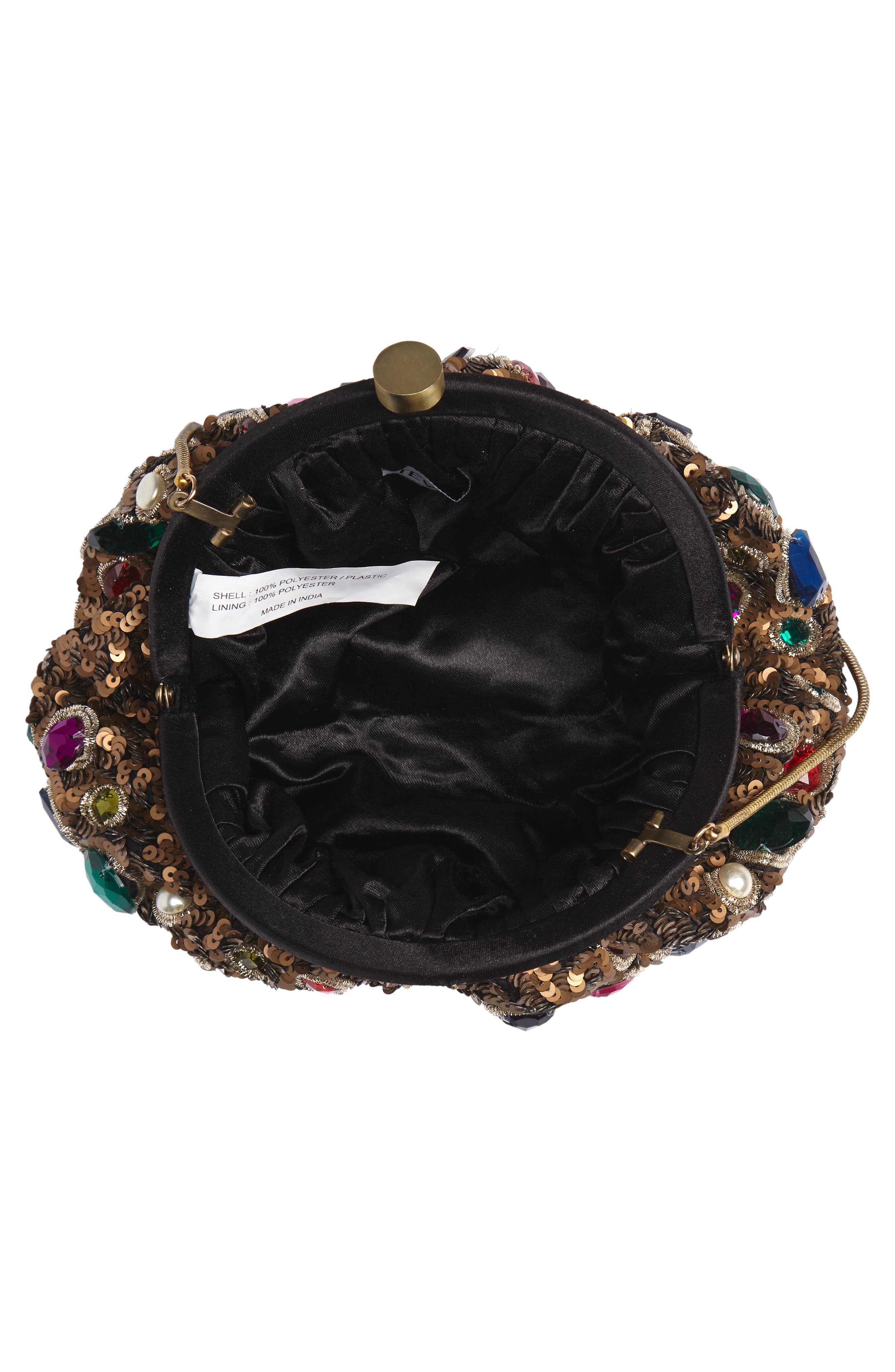 Steve Madden Jewel Frame Pouch, Alternate, color, 