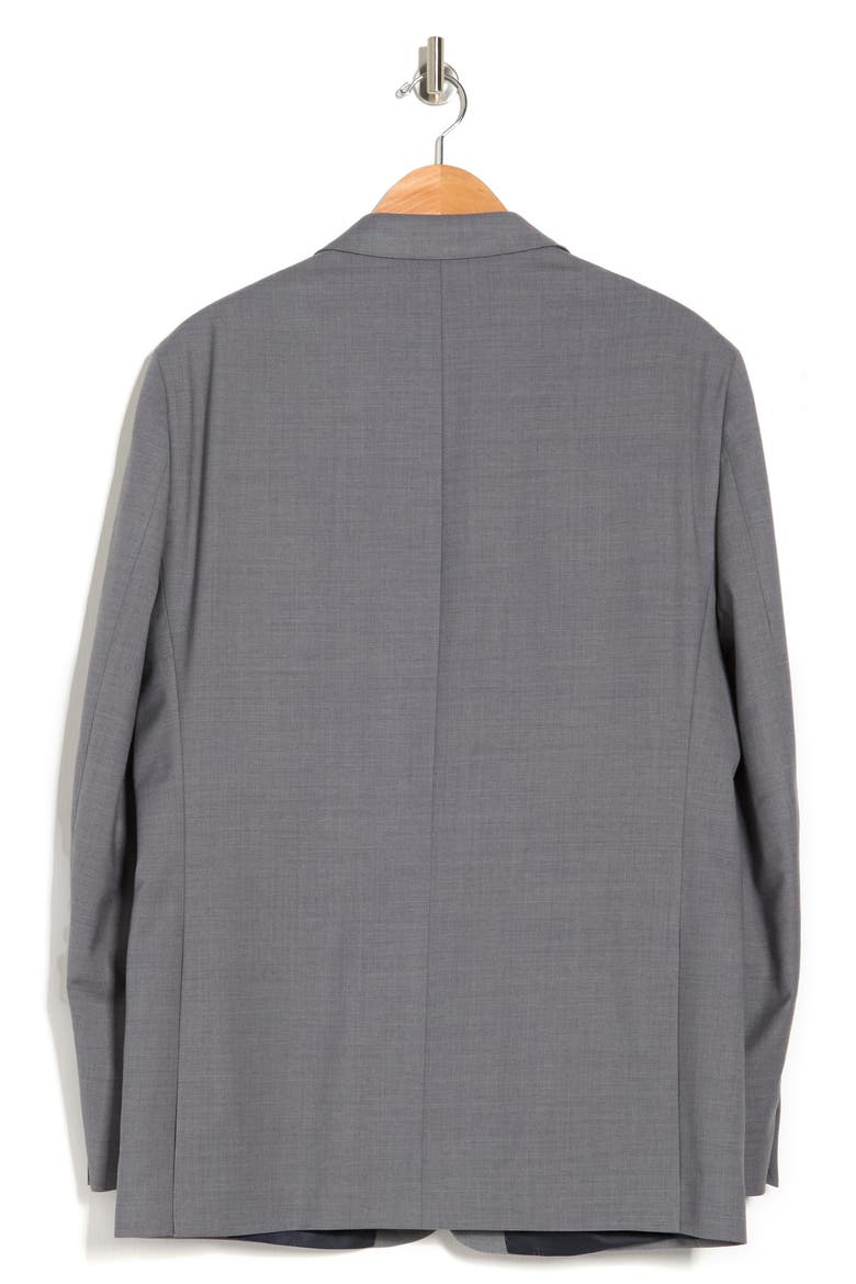Tommy Sharkskin Two Button Notch Lapel Wool Blend Suit Separates Jacket, Alternate, color, GREY