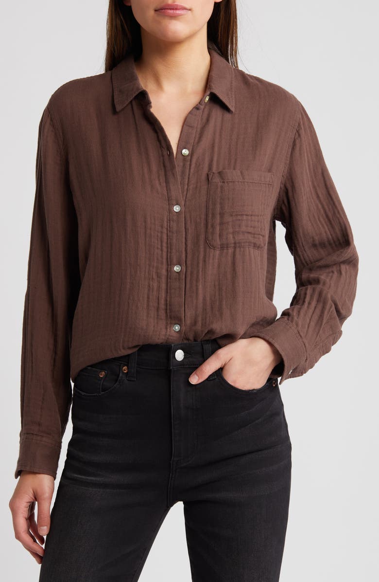Rails Ellis Cotton Button-Up Shirt, Main, color,