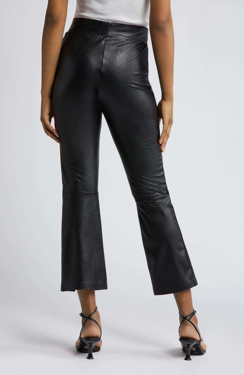 Commando Split Front Ankle Faux Leather Pants, Alternate, color, 