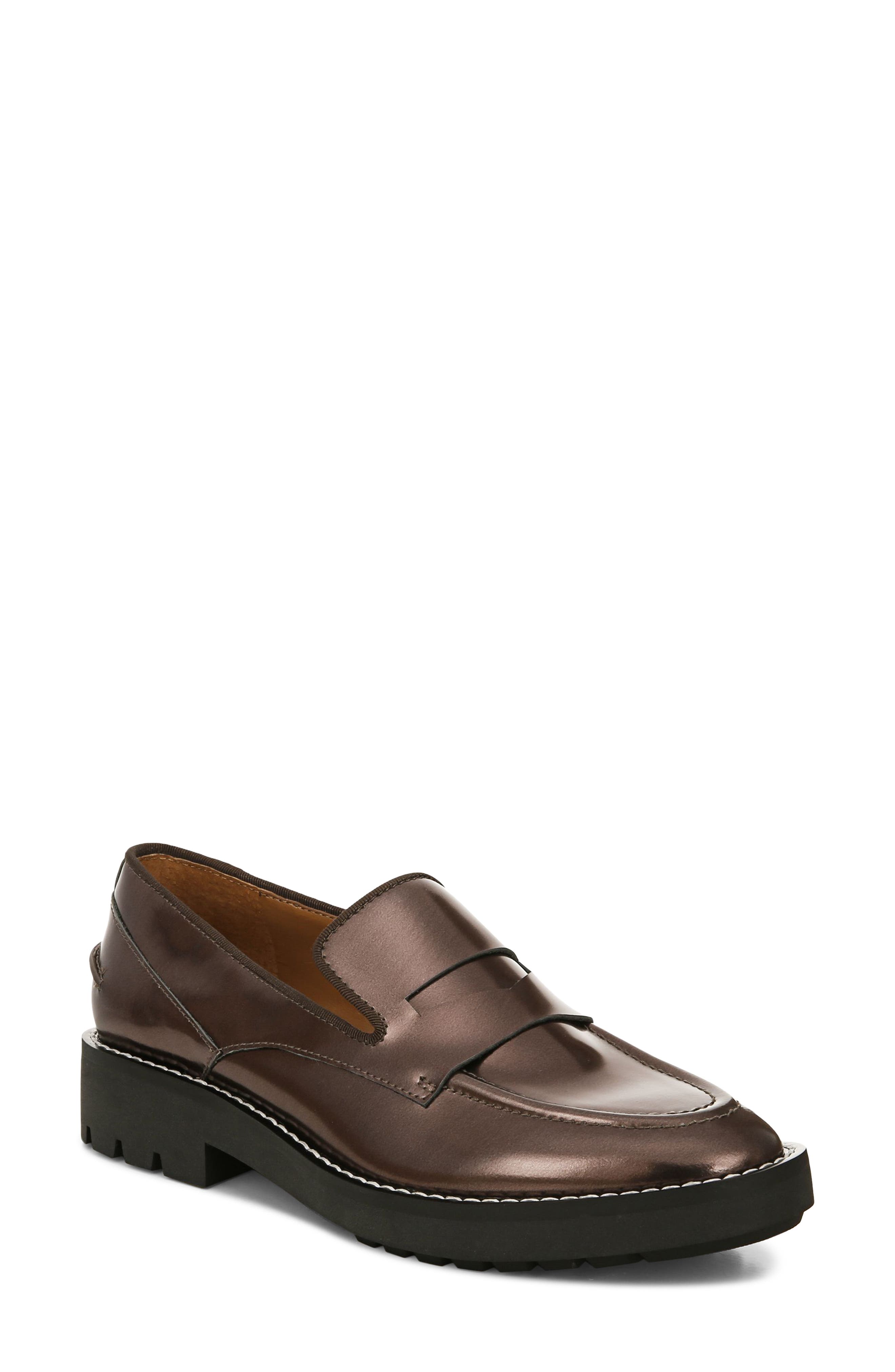 Tivoli Penny Loafer, Main, color, BRONZE LEATHER