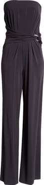 Max Mara Fiero Strapless Stretch Jersey Jumpsuit