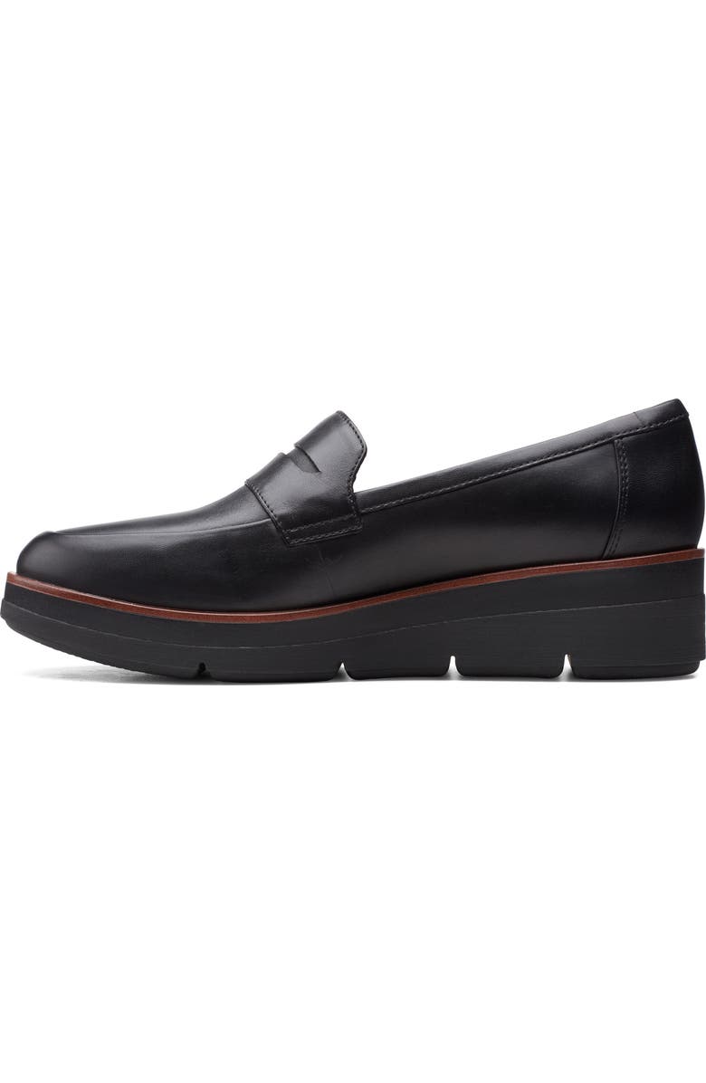 Clarks<sup>®</sup> Shaylin Step Wedge Penny Loafer, Alternate, color,