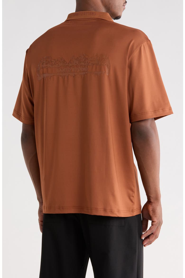 Last Supper Club Polo, Alternate, color, BROWN