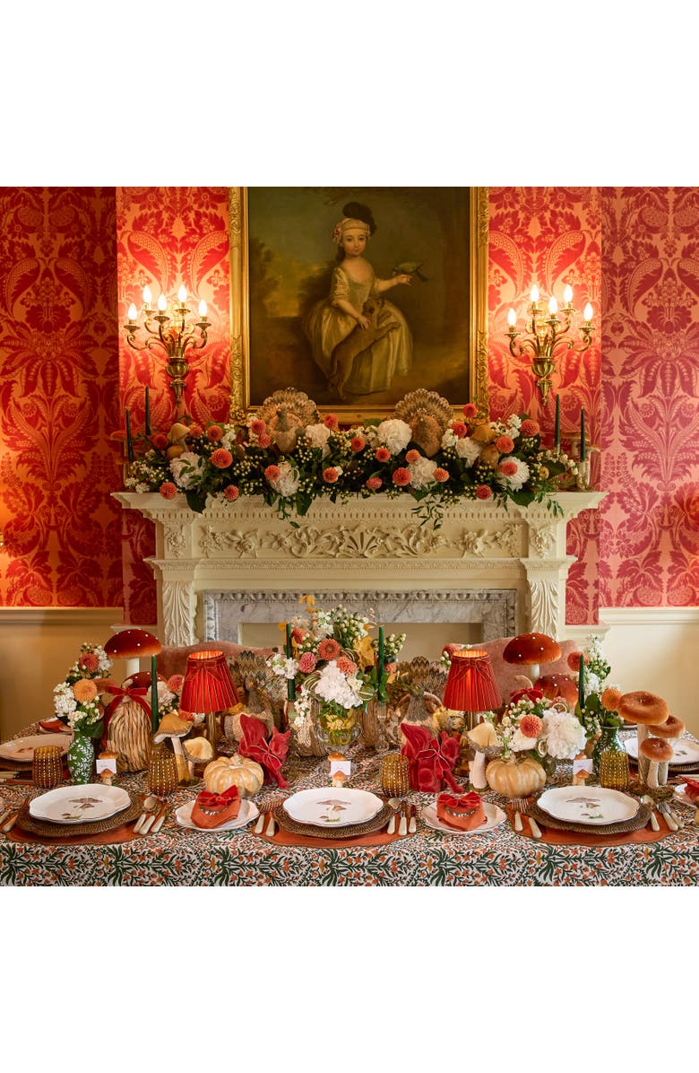 Mrs. Alice Velvet Bow Lampshade, Alternate, color, Orange