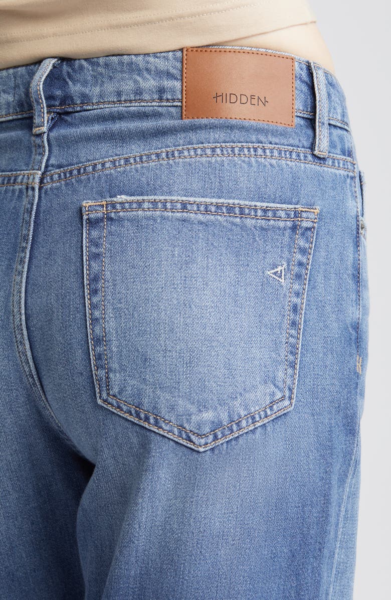 HIDDEN JEANS Crossover Wide Leg Jeans, Alternate, color, 