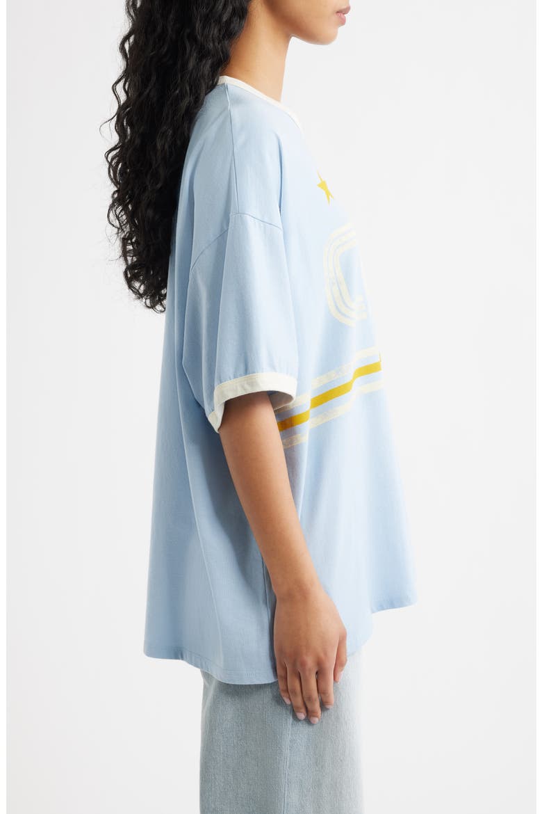 Argentina World Cup Oversized Graphic Ringer T-Shirt, Alternate, color, FRESH BLUE COMBO