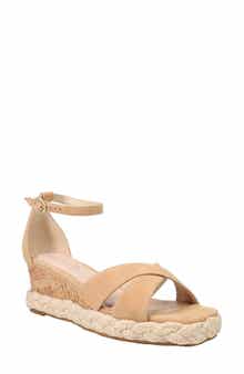 Pelle Moda Pippen Ankle Strap Wedge Slide Sandal
