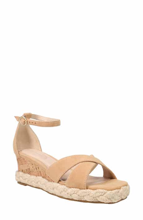 Pelle Moda Pippen Ankle Strap Wedge Slide Sandal