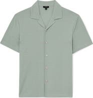 Reiss Frederick Textured Stripe Camp Shirt