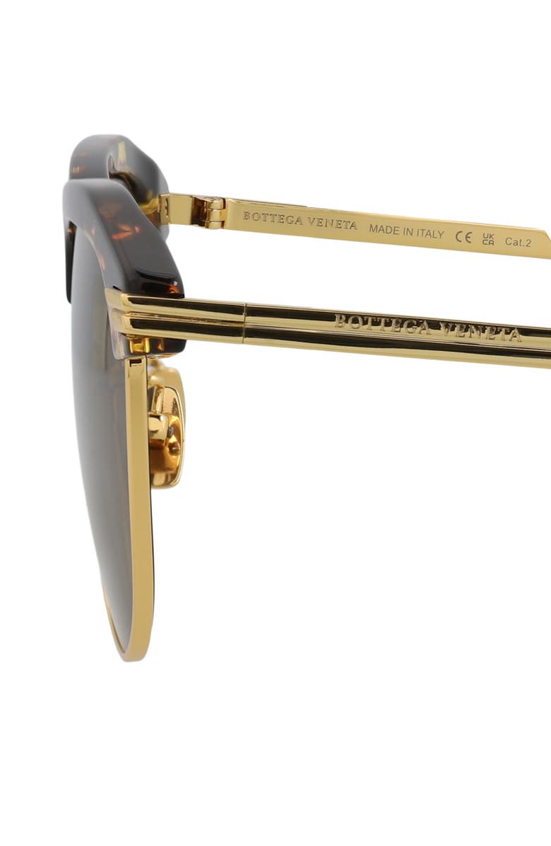 Bottega Veneta 54mm Round Sunglasses, Alternate, color,