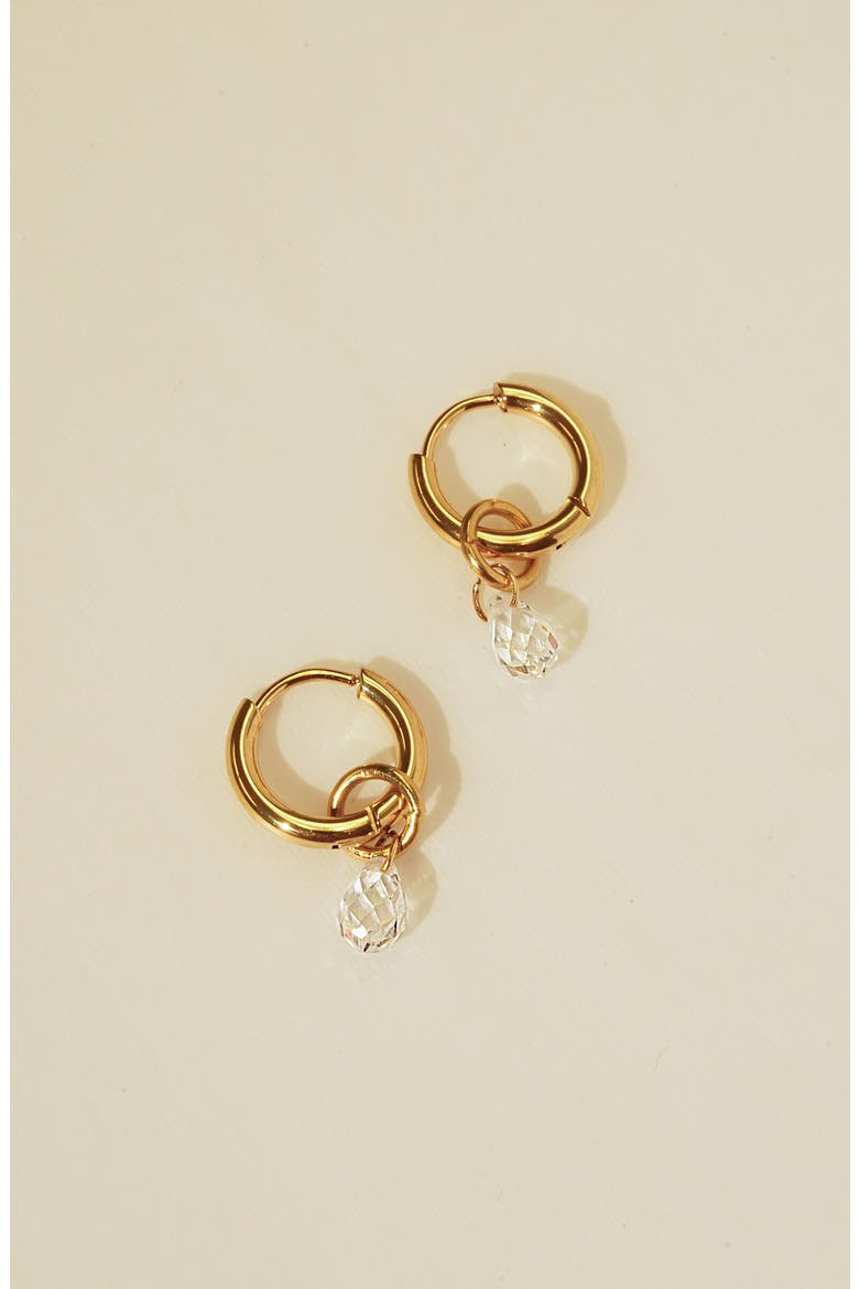 Kifi Hoop Earrings, Alternate, color, GOLD
