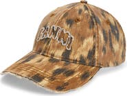 Ganni Washed Organic Cotton Canvas Baseball Cap