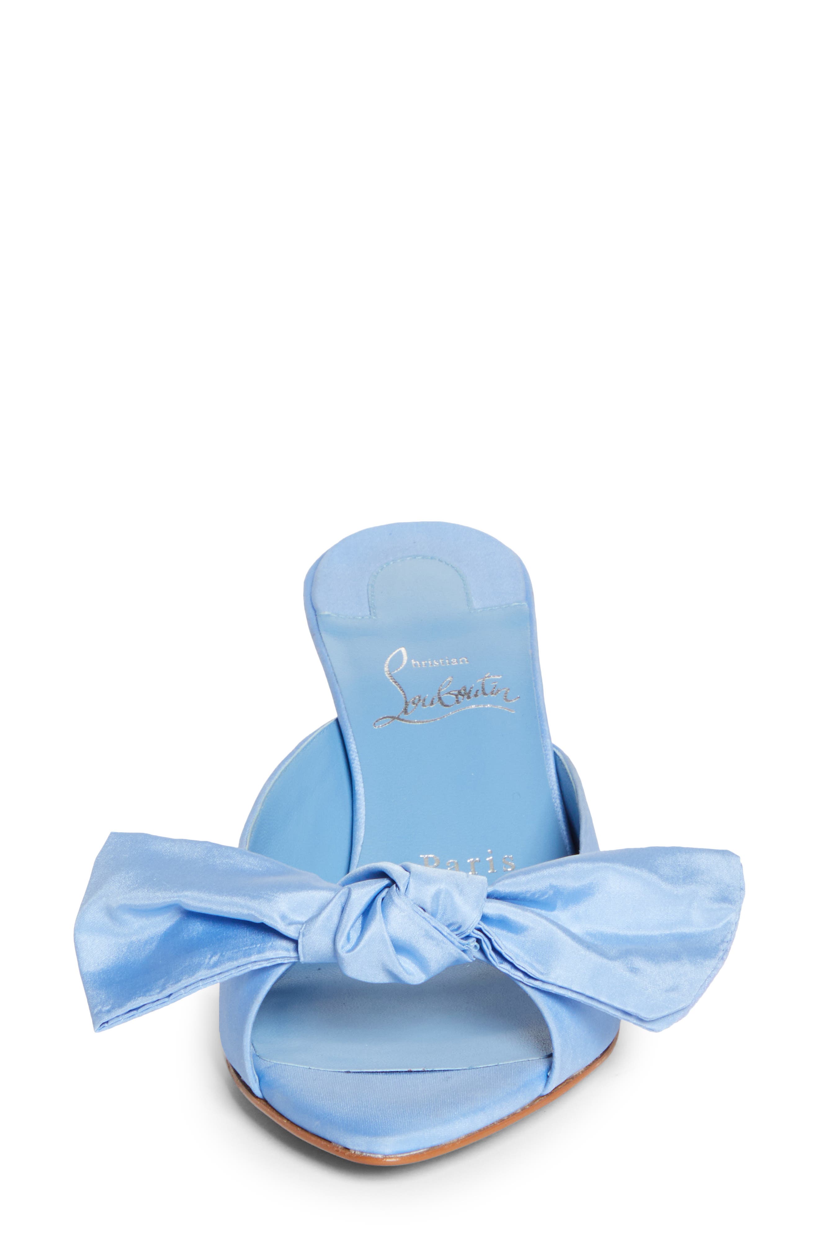 Christian Louboutin Mulazee Slide Sandal, Alternate, color, Ceruleo/ Lin Ceruleo