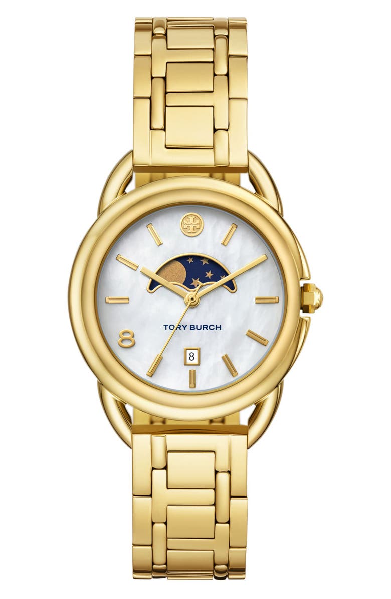 Tory Burch The Miller Moon Phase Bracelet Watch, 34mm | Nordstrom