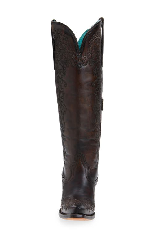Corral Floral Embroidered Western Boot In Brown