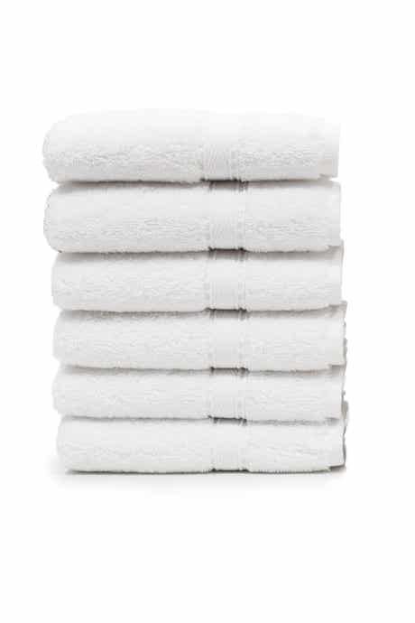 Linum Home Textiles Sinemis Terry 6-Piece Washcloth Set - White