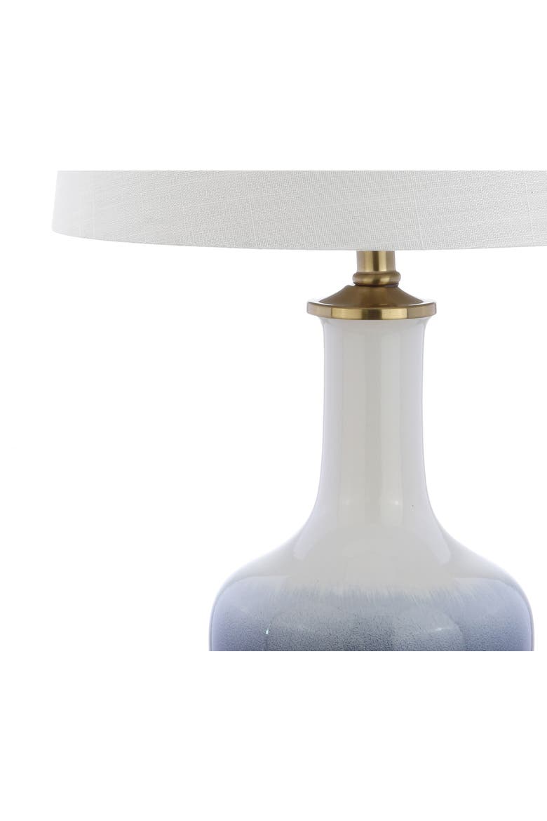 Gradient Ceramic/Brass LED Table Lamp, Alternate, color, White/Navy