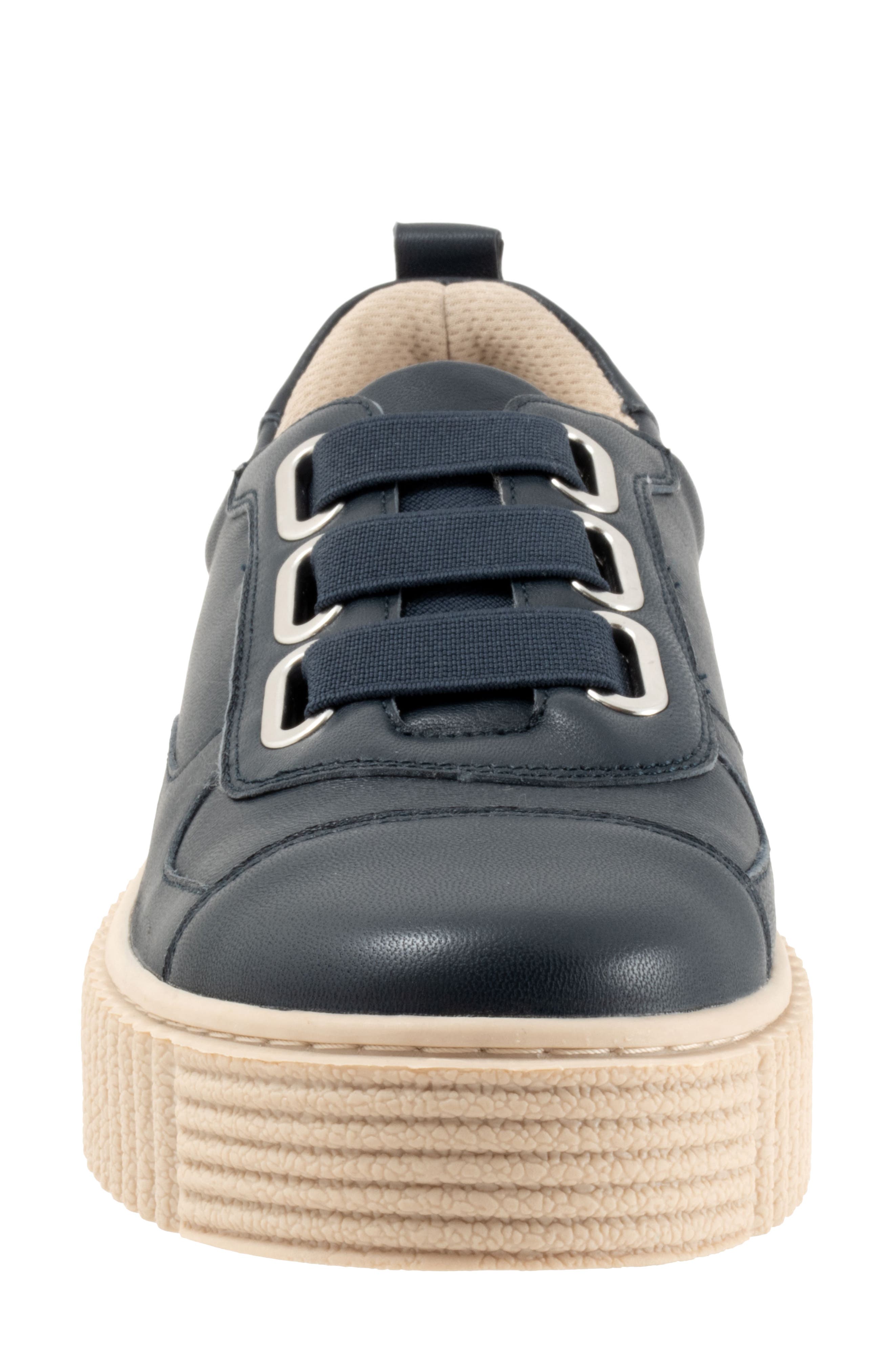 Trotters Bliss Platform Sneaker, Alternate, color, Navy