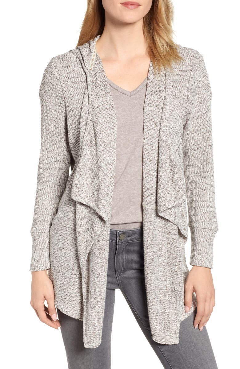 Wit & Wisdom Waterfall Hoodie Cardigan, Main, color,
