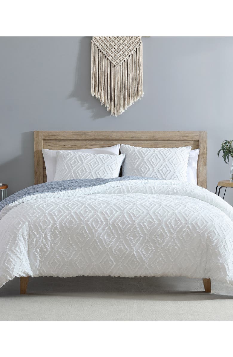French Connection Hanwell Clipped Jacquard Comforter & Sham Set, Alternate, color,