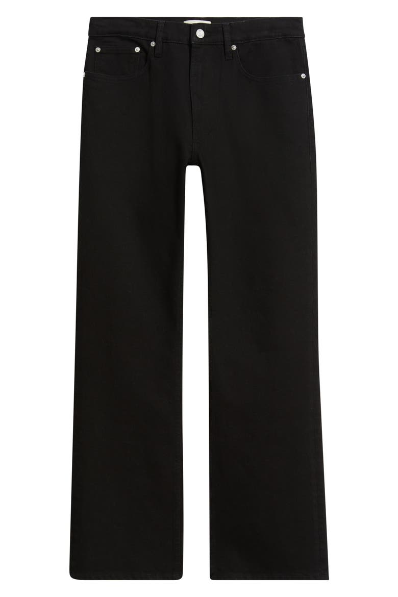 High Waist Bootcut Jeans, Alternate, color, BLACK