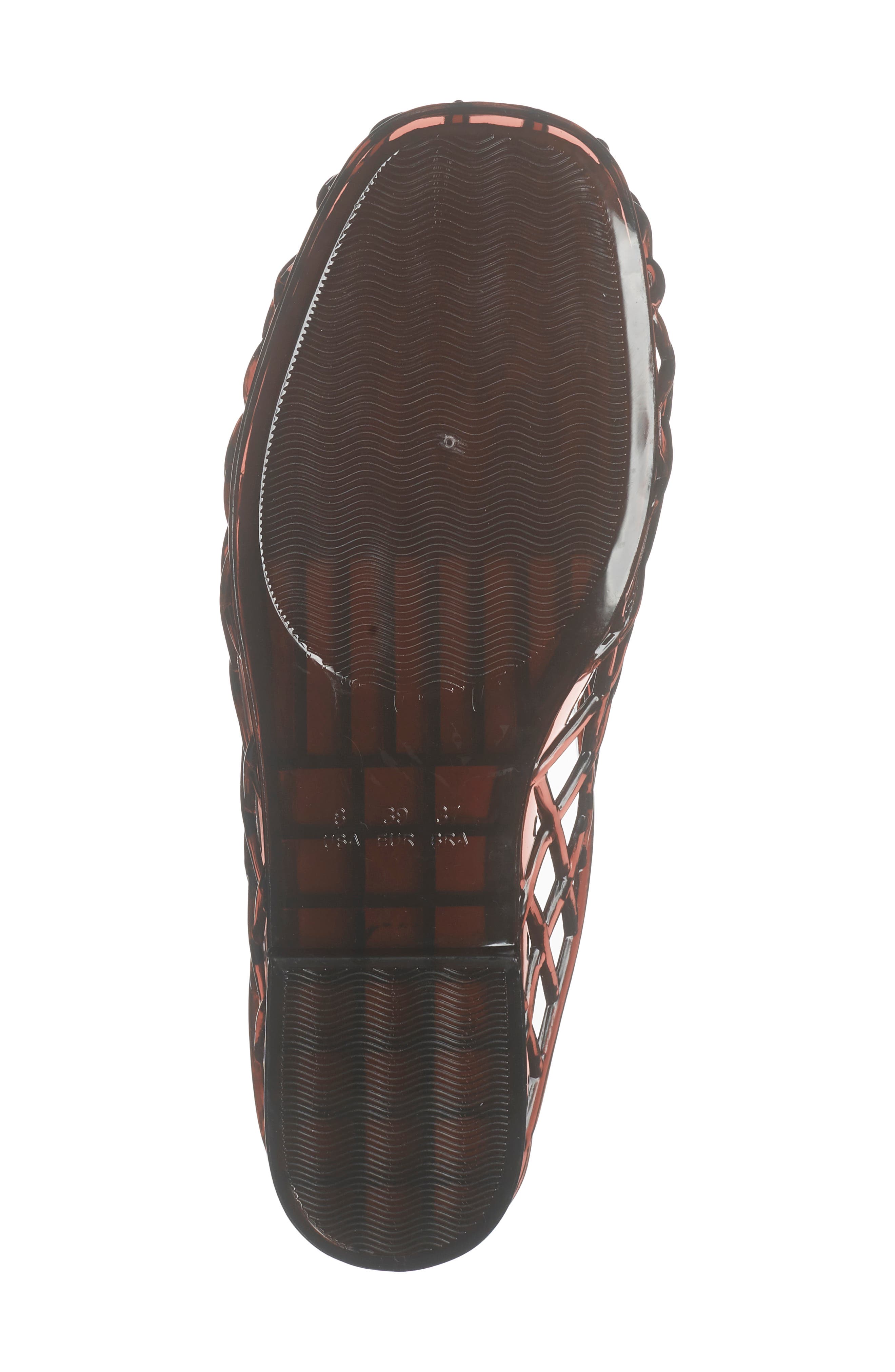 Sophie Clear Woven Mule, Alternate, color, BROWN PVC
