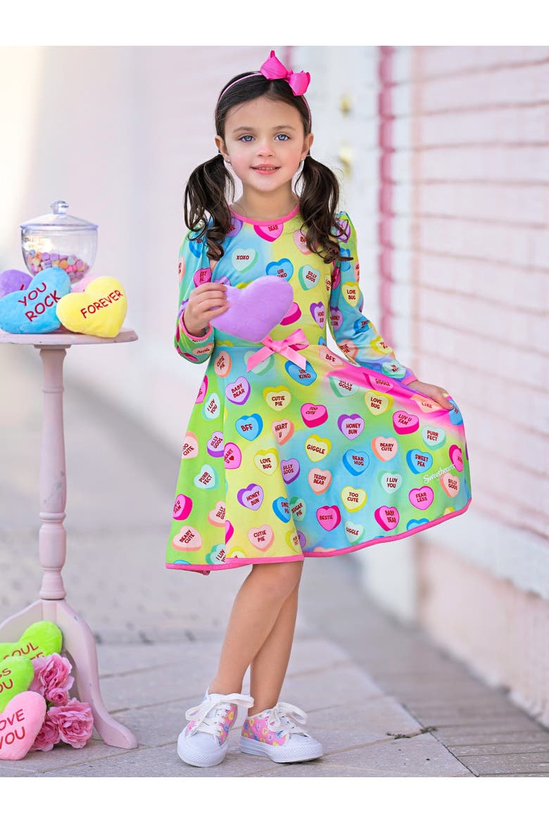 Sweethearts YOU+ME Pastel Darling Dress, Alternate, color, BLue