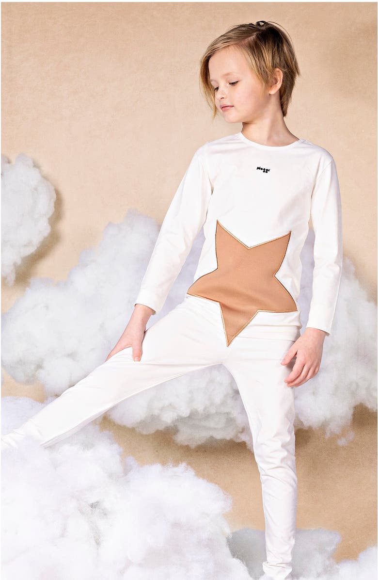 NoggiWear Puffy Star Loungewear, Alternate, color, Tan