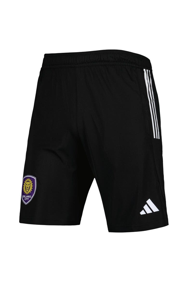 Men's adidas Black Orlando City SC 2023 On-Field AEROREADY Training Shorts, Alternate, color, Black