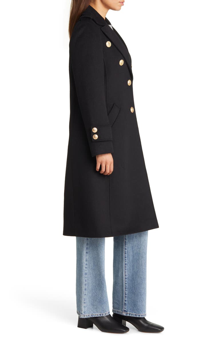 Sam Edelman Crested Button Wool Blend Coat, Alternate, color,