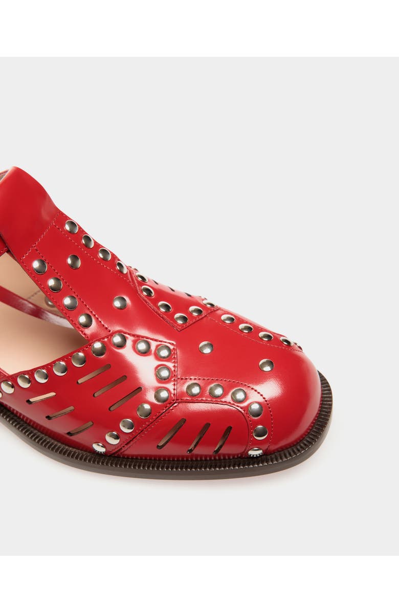 Bally Spiegel Flat Sandal in Leather, Alternate, color, Red