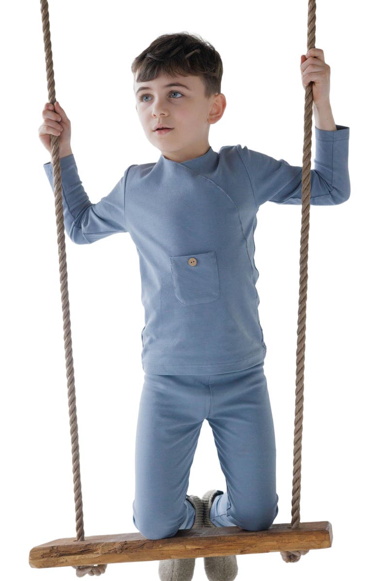 NoggiWear Wrap with Pocket Loungewear Set, Alternate, color, 