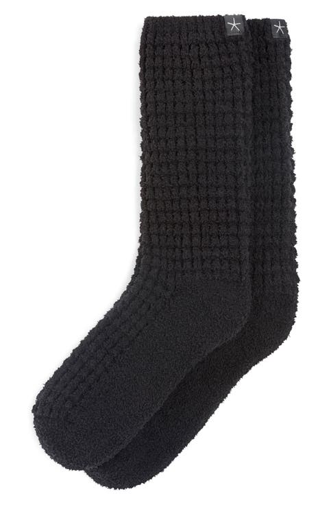 CozyChic Waffle Crew Socks