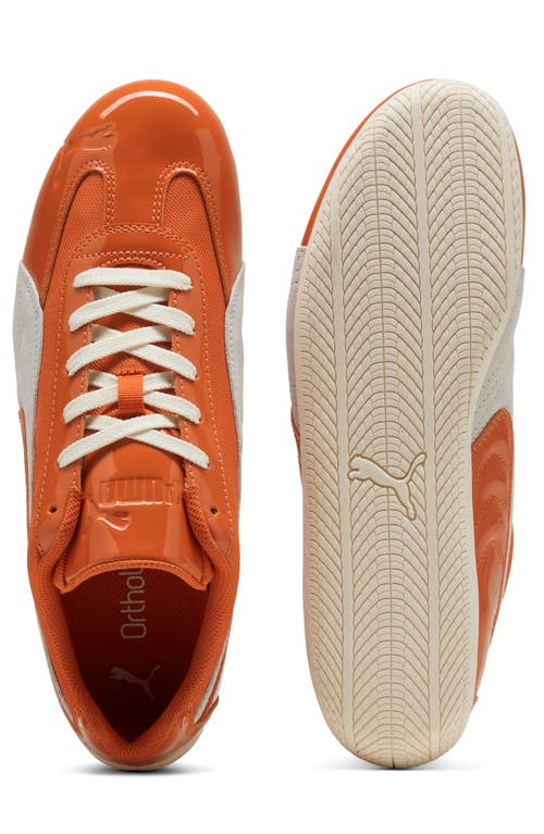 Puma Speedcat Patent Sneaker In Orange