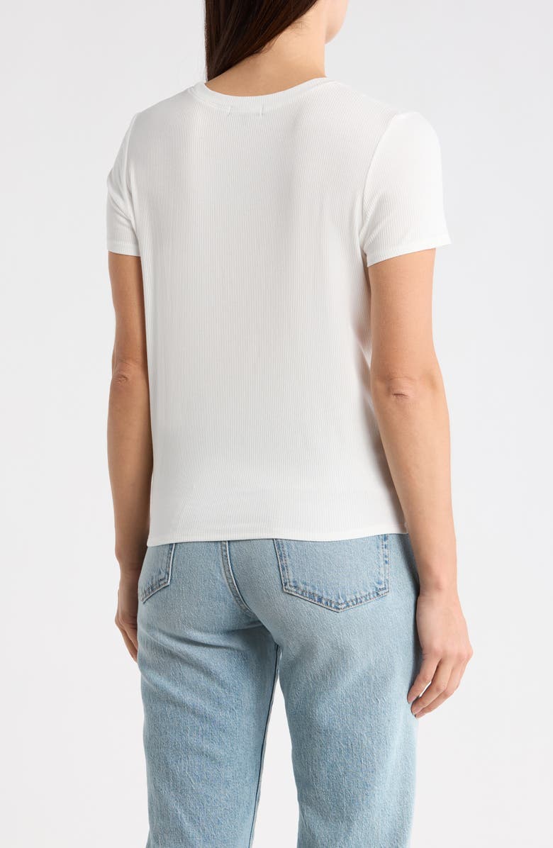 1.STATE Rib Tie Hem T-Shirt, Alternate, color, New Ivory