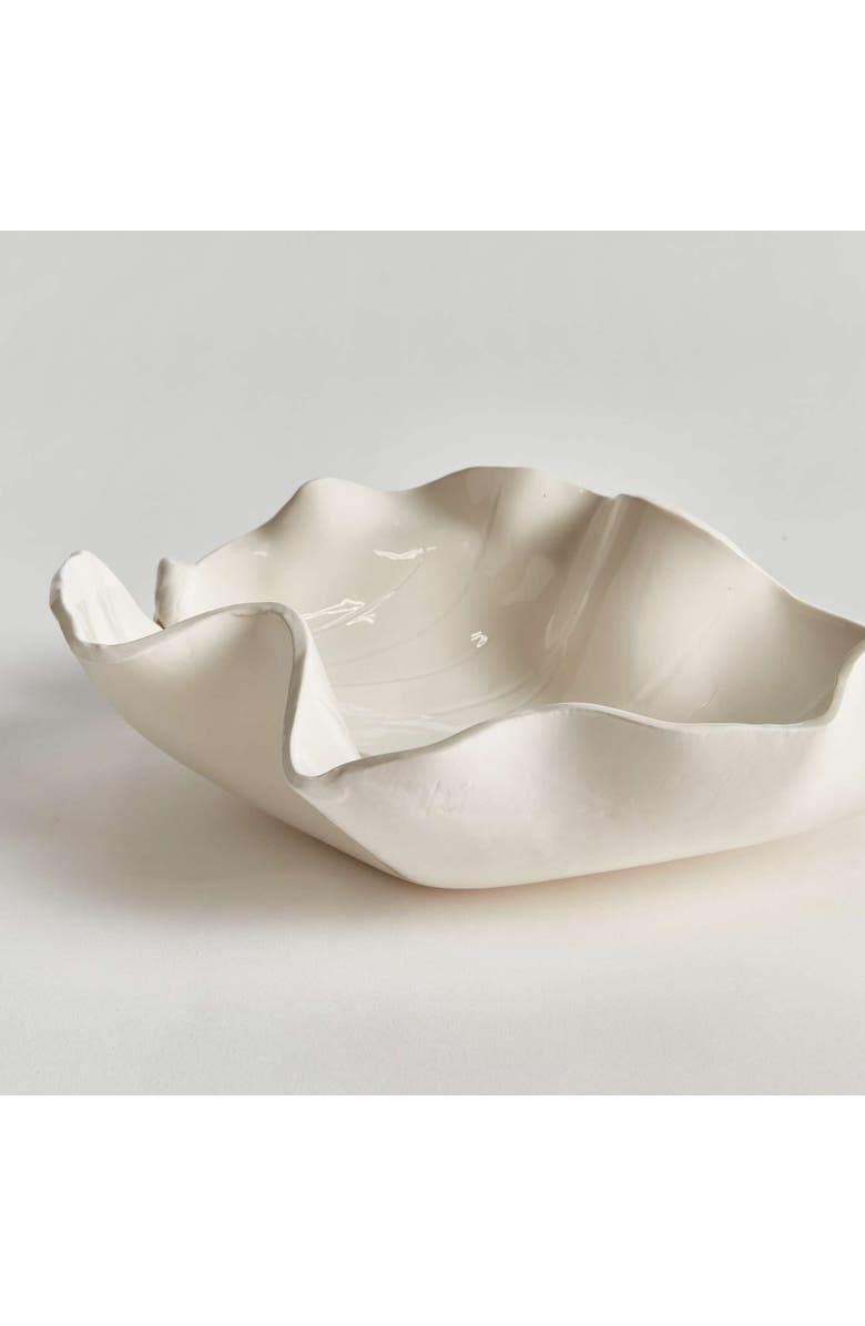 Napa Home & Garden Moricento Leaf Sculpture, Alternate, color, White