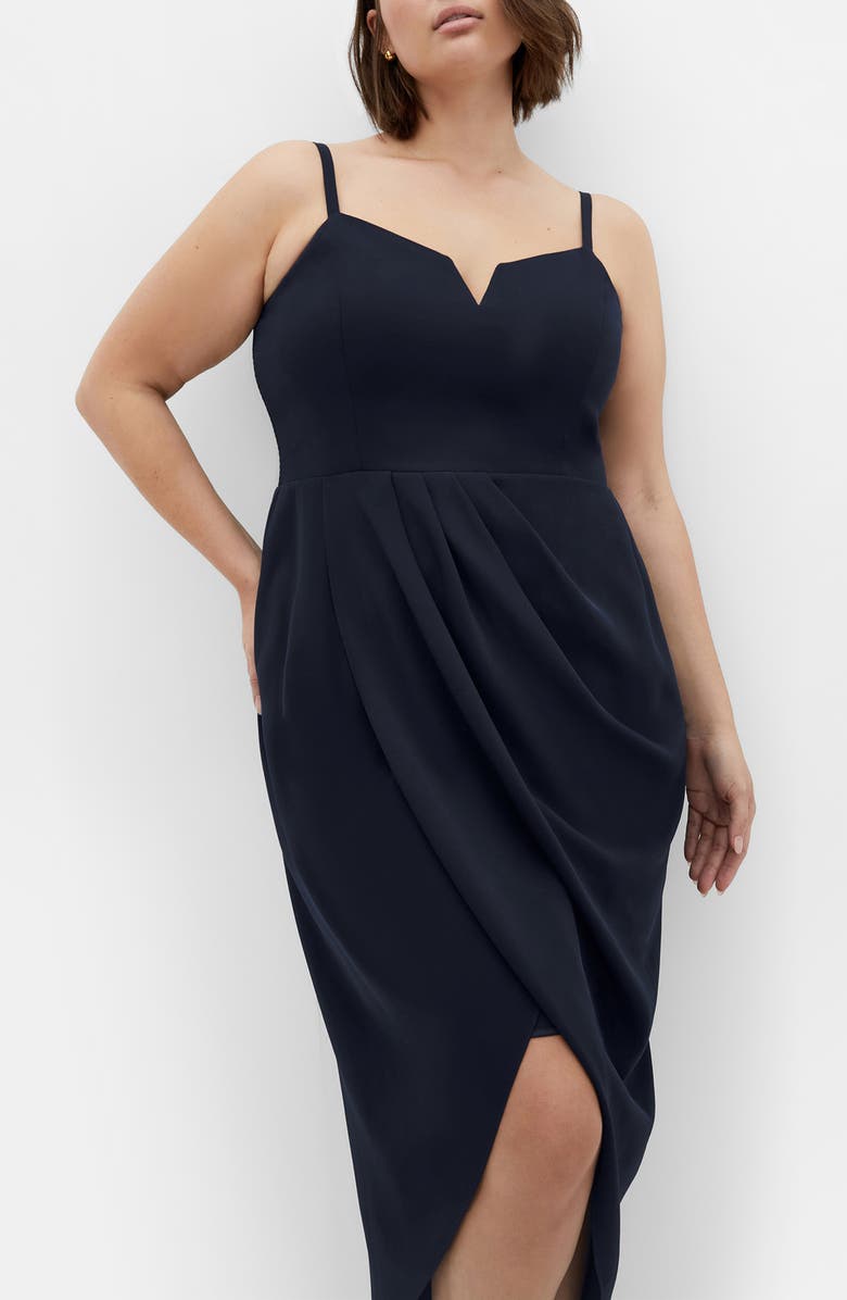 City Chic Sassy Dress, Alternate, color, Navy