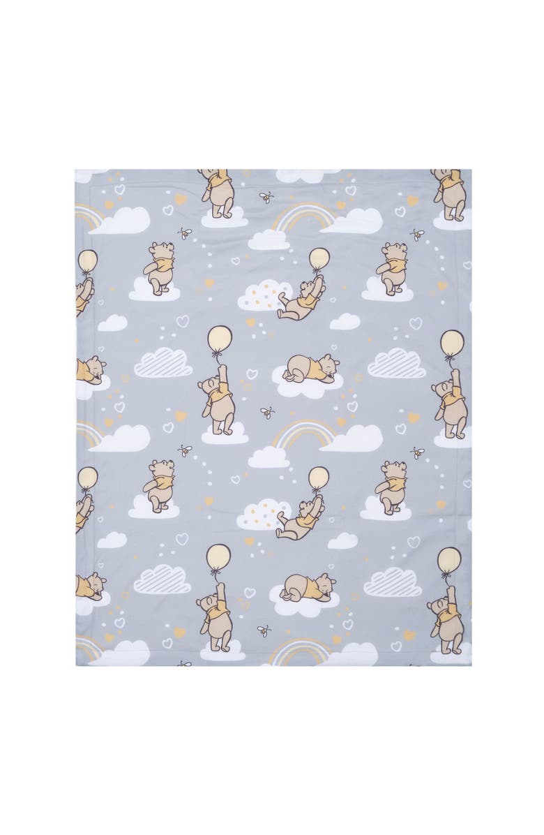 Lambs 
Ivy Disney Baby Hunny Bear Winnie the Pooh Soft Faux Shearling Baby Blanket, Alternate, color, Gray