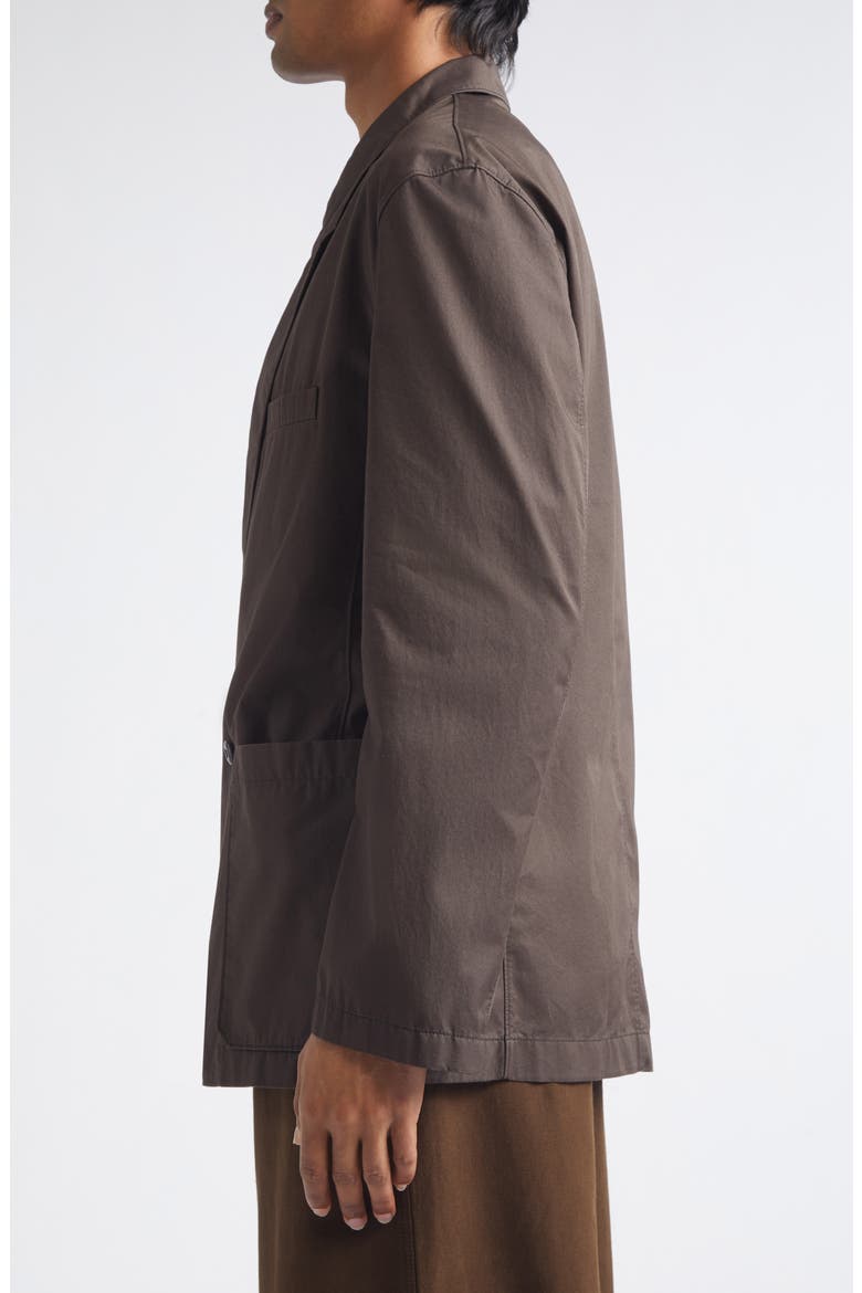 Double Breasted Cotton Twill Workwear Jacket, Alternate, color, RISTRETTO