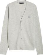 Acne Studios Keve Face Patch Wool Cardigan
