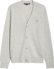 Acne Studios Keve Face Patch Wool Cardigan