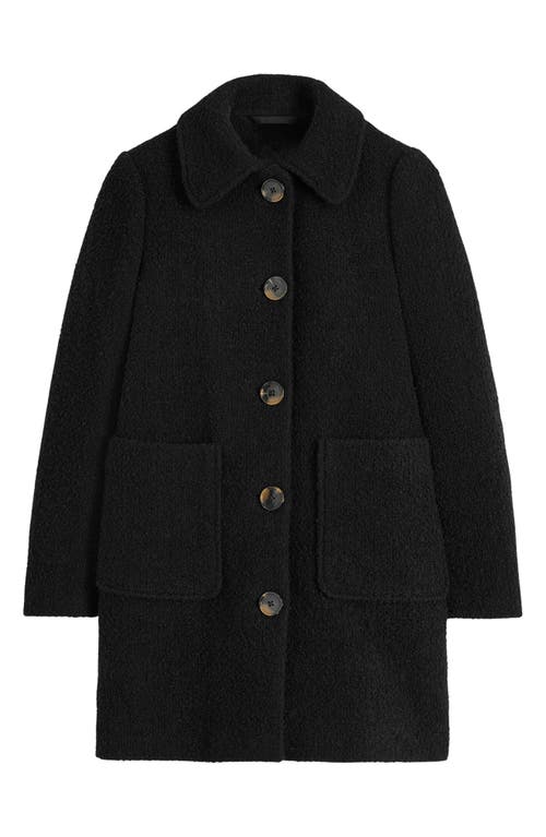Boden Carlise Wool Blend Coat In Black