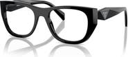 Prada 50mm Irregular optical glasses